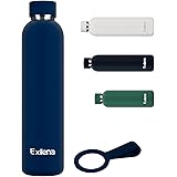 Exllena Borraccia Termica 750 ml - Bottiglia Termica Doppio Vuoto Mantenere Calore/Freddo - Senza BPA - 100% A Tenuta Stagna 