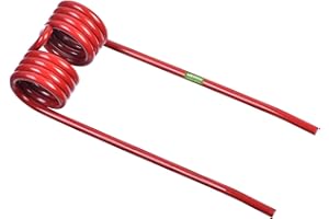 Agrispring - 10 x Dent De Ressort pour Pöttinger, Dent De Pick-Up 436151 - Rouge Carmin