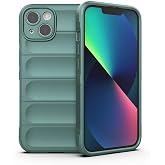 Coverzone iPhone 13 İle Uyumlu Kılıf TPU Oyuklu Arka Y&uuml;zey Z-Etnik Esnek Silikon Kapak iPhone 13 i&ccedil;in O-tto Prime Silikon Kıl