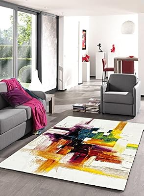 Paco Home Tapis Moderne Modèle Brosse Coloré , Dimension:160x230 cm