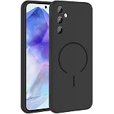 Aksesuarcim Samsung Galaxy A57 ile Uyumlu Kılıfı Silikon M-Safe Şarj &Ouml;zellikli Kamera Lens Korumalı Mat Renkli İnce Kapak Met