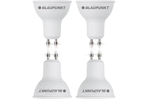 Blaupunkt LED GU10 - Spot 5 W - odpowiada żarówce 50 W - 475 lumenów - 4000 K naturalna biel - lampa energooszczędna/klasa energetyczna A+ - oszczędność kosztów - 4 sztuki