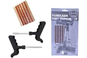 Valmoni Sport Kit Reparación Pinchazos Emergencia Reparador Neumáticos 5 Mechas Rueda Antipinchazos Moto Coche Quad Scooter