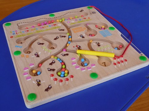 Preisvergleich Produktbild Magnetspiel AMEISEN Holzausführung mit Magnetstift