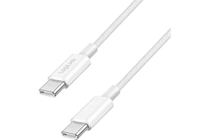 Logilink USB 2.0 Type-C Connection Cable, C (Plug) to C (Plug) with Nylon Housing, 60W, White, 1.5m