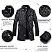 Winmate new Mens Leather Biker Jacket Black Vintage Look Biker Style Crinkle Retro Jackets Coats Black L to 3XL