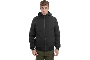TONY BACKER Giacca Jacket Giubotto Cappotto Uomo Invernale pesante Softshell Impermeabile Antivento con Cappuccioto Staccabile Trekking Casual