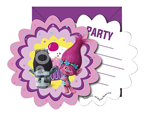 Procos 10111787B – Kinderpartyset DreamWorks Trolls, 49 teilig - 6