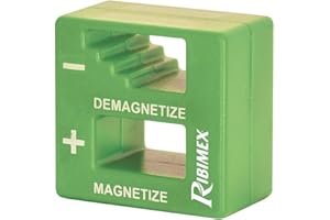 Ribimex PRMAGDE, Herramienta para magnetizar y desmagnetizar, rojo