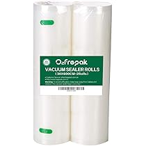 O2frepak 2 Rotoli 30X600cm Buste Rotoli Sottovuoto Alimenti