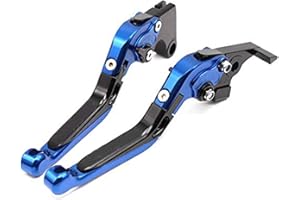 YANG HUA Leviers de frein et d'embrayage pour moto réglable pliable et extensible pour Suzuki SFV650 Gladius 09 10 11 12 13 avec logo Gladius