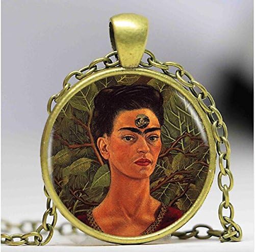 Frida Kahlo necklace Frida Kahlo pendant Frida Kahlo jewelry art pendant charm feminist pendant