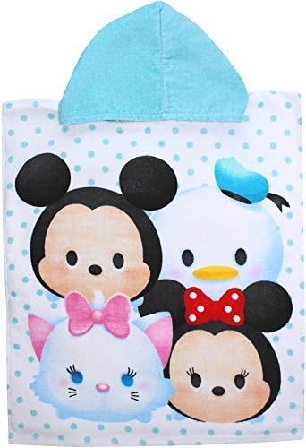 Tsum Tsum Mickey Mouse and Friends Soft Hooded Poncho Bath Towel