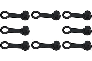 CWOQOCW 8Pcs Black Rubber Brake Bleed Nipple Cap Dust Cover for Cars and Motorcycles