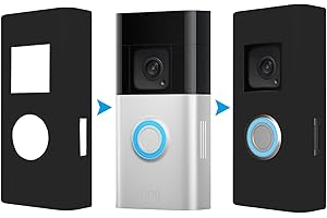 TYEYOBER Silikon Skin Satz Kompatibel mit Ring Video Doorbell 2nd Gen/Ring Doorbell Battery Plus-Schutzhülle aus Silikon Schützen Ring Doorbell vor direkter Beeinträchtigung durch Sonnenschein, UV & Wetter