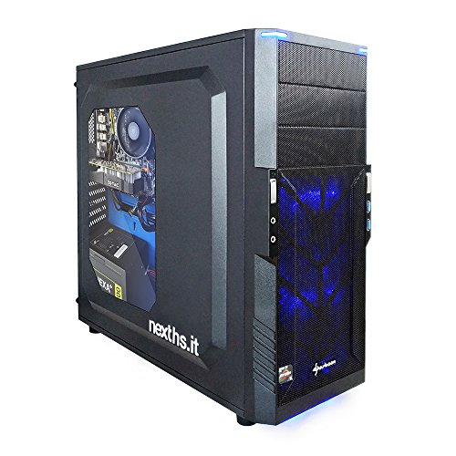 Next HS MX Spike 08 Desktop PC, Prozessor Intel Core i5 – 7400, 3 GHz, 256 GB SSD, 8 GB-Ram, Grafikkarte Geforce GTX 1050ti, 4 GB