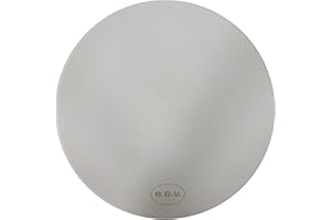 RGV Pietra per Forno Pizza Vulcano Ø 33 cm - Piastra in Materiale Refrattario per Cottura Uniforme, Resistente al Calore, per Pizza Fatta in Casa, Facile da Pulire