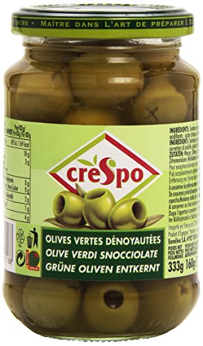 Crespo Olives Vertes Dénoyautées Le Bocal 160 g