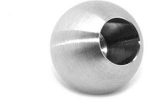 ‎PRIOSTAHL PRIOstahl Vollkugel Zierkugel Kugeln Stabkugel Abschlusskugel Edelstahlkugel - 1 x Kugel Ø 20 mm mit Sackloch 10 mm für Geländer Rundstab Füllstab Balkon Treppe Pfosten aus Edelstahl V2A