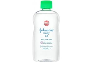 JOHNSON & JOHNSON Huile pour bébé de Johnson à l'Aloe Vera (300ml) - Paquet de 2
