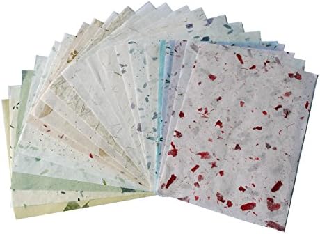 20 Mulberry Paper Size A4 Sheet Design Craft Hand Made Art Tissue Japan Origami Washi Wholesale Bulk Sale Unryu Suppliers Thailand Products Card Making
