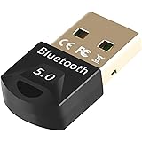 EasyULT USB Bluetooth 5.0 Adapter for PC Laptop, Wireless Bluetooth Dongle/Receiver for windows 10/8/8.1/7/XP, Plug and Play,