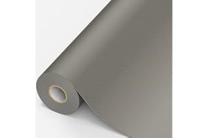 MICTER Patch de Réparation en Cuir Auto-adhésif, 15 x 200cm, Pour Rénovation de Canapé, Siège, Vestes, Artisanat (Gris Clair)