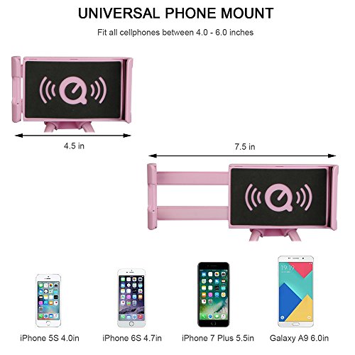 Faul Hals Telefonhalter, Letone HandystÃ¤nder 364 Drehung Flexibel Montieren HÃ¤ngender Halterung LÃ¼ftungshalter fÃ¼r iphone, Samsung, Huawei Universal Smartphone, fÃ¼r Auto, Sofa, KÃ¼che,Bad, BÃ¼ro(Rot)