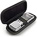 igadgitz Schwarz EVA Reisverschluss Tragbare Hart Schutzhülle Etui für Philips DVT2510 2700 4000 4010 6010 6500, LFH 0652, Speech Tracer 1200 Digitale Diktiergeräte