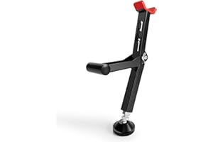 JFG RACING Soporte Elevacion Moto,Soporte Rueda Moto Universal Caballete Rueda Trasera y Delantera Portátil para Limpiar la Cadena o Las Euedas-Rojo