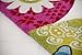 Kids Rug Little Carpet Childrens Collection Cute Colourful Bird Theo Design, Size 100x160 cm (3'3"x5'3")