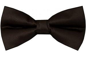 Small Collection London Boys Kids Plain Basic Back Navy Dickie Bow Tie