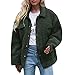 Produktbild TWBB Damen Wintermantel Einfarbig Mantel Winter Faux Fur Kunstfell Warm Wintercoat Outwear Elegant