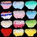 Baby Girl Ruffle Panties Bloomers Diaper Cover with Dots S (Light Blue)