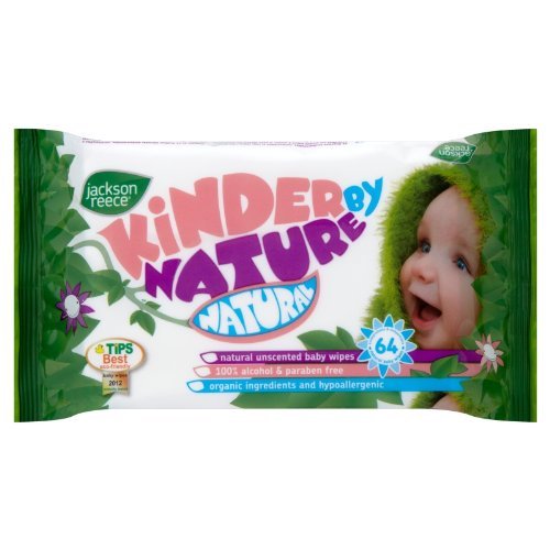Jackson Reece All-Natural Unscented Baby Wipes 64 Count (Case Of 10)