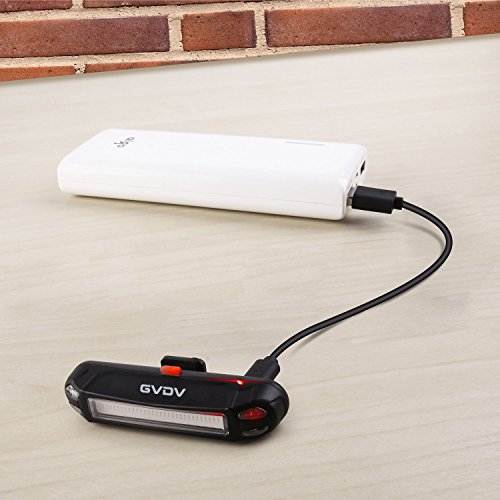 GVDV Fahrrad Rücklicht Intelligent LED wasserdichte Rücklicht, USB aufladbare Sport Fahrradbeleuchtung hinten Fahrrad-Licht, 6-Modus-Optionen - 9