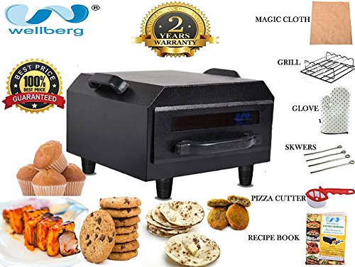 Wellberg Micro Combo Aluminium Electric Tandoor, Black