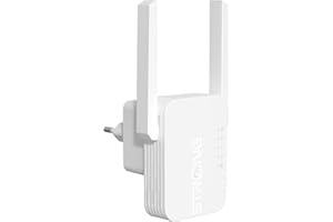 STRONG Répéteur WiFi, Amplificateur WiFi 300Mbps, Port Ethernet 100Mbps, Point d’Accès et Extender, Indicateur de Signal LED, Compatible avec Box Internet, Installation Facile Via Bouton WPS