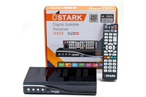 Ostark AS2X 10 bits Receptor de satélite Digital FTA DVB S2 S S2X DVBS2 HDMI FHD 1080P FTA H265 USB WiFi WiFi RJ45 Incluido