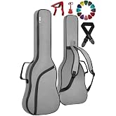 Midex CS-41PAK Acoustic Guitar Case Soft Case Gigbag (Hanger Capo Pena Included)