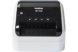 Brother QL-1100C Label Printer | Shipping Labeller | PC Connected | Desktop | Wide Format 4 Inch Labels, UK Plug