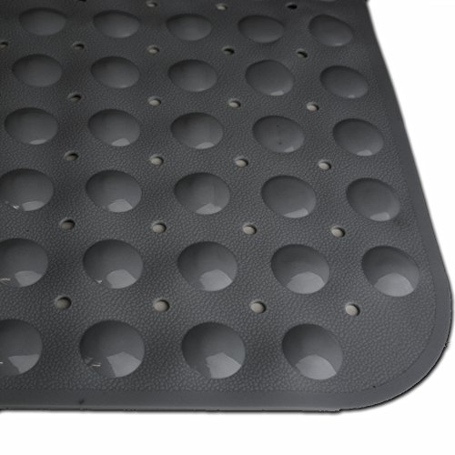 JEMIDI Duscheinlage 53cm x 53cm Duschmatte Anti Rusch Matte Badematte Dusch Einlage (Schwarz)