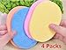 Vale® [4 Packs] Natural Spong Facial Cleaning Sponge Puffs Face Makeup Soft Pads