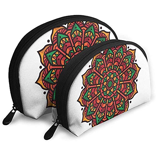 Design Mandala Vintage Décoratif Femmes Sacs Voyage Cosmétiques Tissu ImperméablePetit Maquillage Pochette Sac