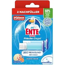 WC-Ente Frische-Siegel Nachfüller, körbchenloser WC-Reiniger, 12 ...