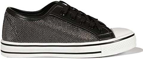 New Ladies Womens Girls Flat Lace Up Pumps Plimsolls Canvas Trainers Shoes Size
