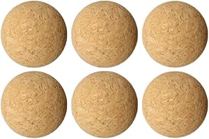 BommFu Balles Baby Foot Balles De Baby-Foot en Liège, Silencieuses Et Maniables, Diamètre 35mm, Football De Table Balles De Baby-Foot 36 MM 1/6/12