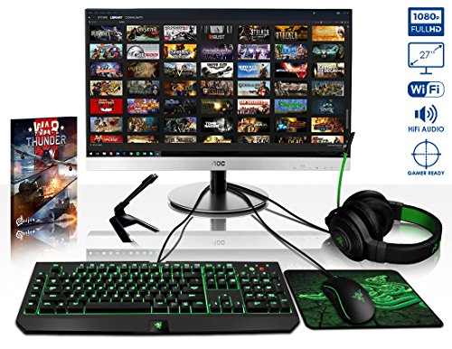 Vibox VBX-PC-6372 Legend Paket 16 68,6 cm (27 Zoll) Gaming Desktop-PC (Intel Core i7 5960X, 32GB RAM, 3240GB HDD, NVIDIA Geforce GTX 980 Ti SLI, kein Betriebssystem) schwarz - 2