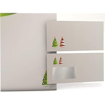 Weihnachts Briefpapier Set Weihnachts Origami Grün 50 Blatt