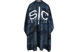 STYLECRAFT Friseurumhang | Friseurumhang | mehrfarbig | verstellbarer Verschluss | antistatisch und wasserabweisend | 100% Polyester | schnelltrocknend | 146 x 140 cm